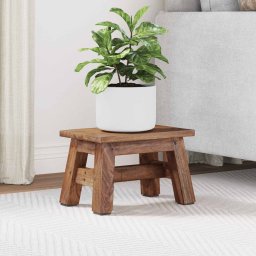 Taburet natural 30 x 20 x 20 cm Lemn de mahon GartenMobel Dekor