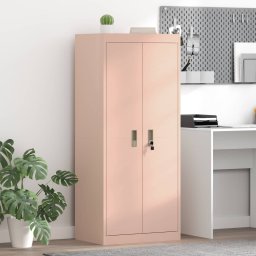 Dulap de depozitare Roz 60 x 40 x 140 cm Otel Laminat la Rece GartenMobel Dekor