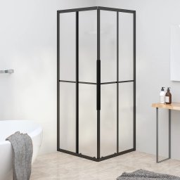 Cabina de dus, negru, 80x80x180 cm, ESG mat GartenMobel Dekor