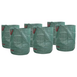 Saci pentru deseuri din gradina 12 pcs Verde 66 x 66 x 83,5 cm GartenMobel Dekor