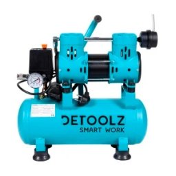 Compresor de aer fara ulei Detoolz 880W, 9L, silentios, cu roti