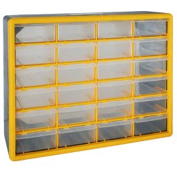 Organizator de perete Strend Pro cu 24 sertare, 50x16x39 cm, max. 28 kg