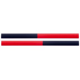Set 12 creioane de tamplarie Strend Pro bicolor, oval, 175 mm