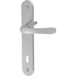 Clanta pentru usi de interior MagicHome Manuela K72, argintie, cu sild oval