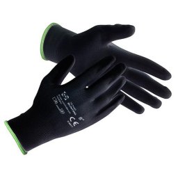 Manusi de gradinarit Strend Pro Brotula negre, marimea 11/XXL, 12 perechi