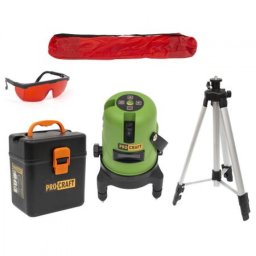 Nivela laser ProCraft LE-5D cu trepied inclus, ochelari si cutie
