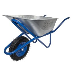 Roaba Elefant B6419 100L cuva galvanizata, roata pneumatica, albastra