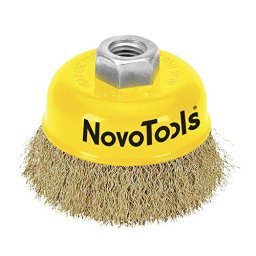 Perie sarma tip cupa 65 mm pentru flex (polizor unghiular) NovoTools