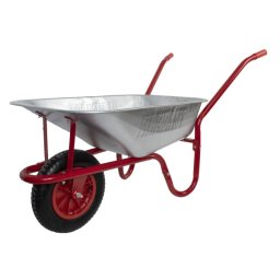 Roaba Elefant 85L cuva galvanizata, rosie, pentru gradina si constructii