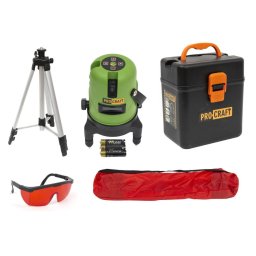 Nivela laser ProCraft LE-3D cu trepied, 3 linii si autonivelare IP54