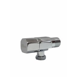 Robinet coltar pentru radiator, cromat, Fleko HNA-15, conexiune filet exterior