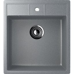 Chiuveta de bucatarie Ulgran U406-309 gri închis, compozit, patrata