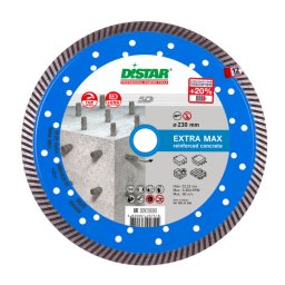 Disc diamantat Distar Extra Max 230 mm pentru taiere beton armat, profesional