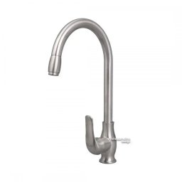 Baterie de bucatarie din inox SUS304, finisaj satinat, 38 cm, CF009
