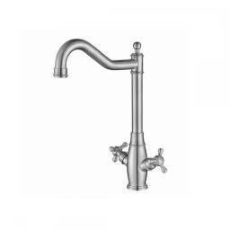Baterie de bucatarie din inox SUS304 satinat, cu cartus ceramic, 33 cm YSQ/103