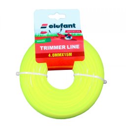 Fir pentru motocoasa patrat Elefant, 4 mm x 15 m, nylon rezistent
