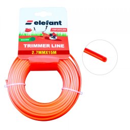 Fir tambur rotund 2,7 mm x 15 m din nylon, pentru trimmer/motocoasa Elefant