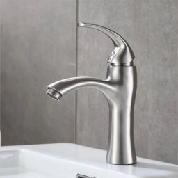 Baterie lavoar din inox SUS304 satinata, cu cartus ceramic, 21 cm, MP015