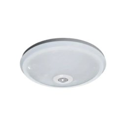 Plafoniera LED 12W cu senzor de miscare reglabil, alb, lumina rece 6400K