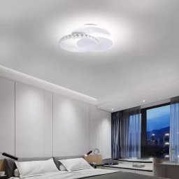 Lustra LED Sofia 24W cu cristal, alb, 3 nuante de lumina (rece/calda/neutra)