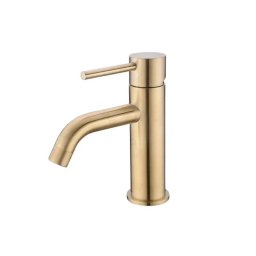 Baterie lavoar aurie din inox SUS304, monocomanda, 22 cm, Korman Technik