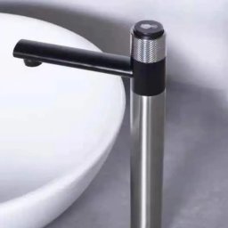 Baterie lavoar apa rece cu Start-Stop, inox SUS304 satinat, Korman Technik YSQ/108