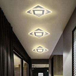 Lustra LED Tamika 22W pentru hol, lumina rece/calda/neutra, alb