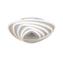 Lustra LED 3D MUKE cu telecomanda, 150W, 80 cm, dimabila, alb