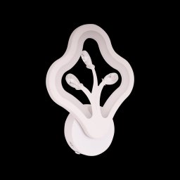 Aplica LED Damila 12W, alb, design floral, lumina rece/calda/neutra