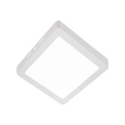 Spot LED aplicat patrat 12W, 6400K, alb – corp iluminat interior metal/acril