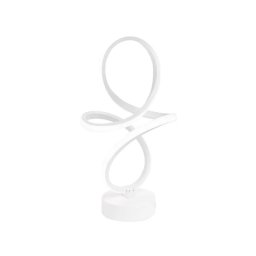 Veioza LED Cetia 48W, lumina rece/calda/neutra, design modern alb, metal si acril