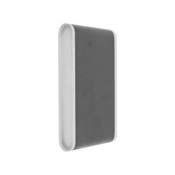 Aplica LED de exterior Velsi 12W, IP65, metal negru, design geometric