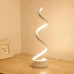 Veioza LED Ceza 40W cu lumina rece/calda/neutra, model spirala, alb