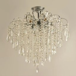 Candelabru din cristal EGO, 9xE27, diametru 60 cm, finisaj crom lucios