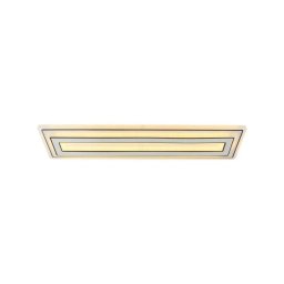 Lustra LED CHLOE 100W, liniara, 3 culori de lumina (rece/calda/neutra), alb-negru