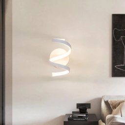 Aplica LED de perete Ceren 24W, alb, din silicon si metal, pentru interior