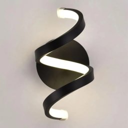 Aplica LED Cygdem 24W, negru, design modern din silicon si metal