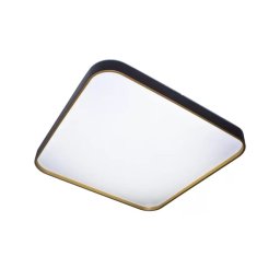 Plafoniera LED Galya Galya 92W, patrata, alb-negru, design slim pentru interior