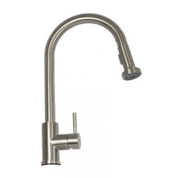 Baterie de bucatarie MIXXUS SUS-014-A din inox, monocomanda, cu racorduri incluse