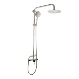 Coloana de dus Mixxus SAS-003-J telescopica 120 cm, inox, cu baterie si 2 para