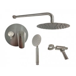 Set dus încastrabil MIXXUS MAX-003 cu para tip ploaie 200 mm, inox