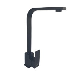 Baterie de bucatarie Mixxus KUB-011 Black din inox, monocomanda, cu racorduri incluse