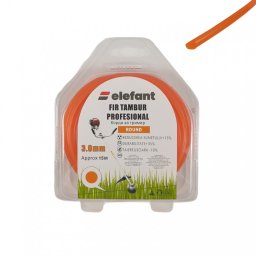 Fir tambur profesional rotund portocaliu 3 mm x 15 m pentru motocoasa