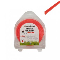 Fir pentru motocoasa tip stea 3 mm x 15 m, rosu, Elefant