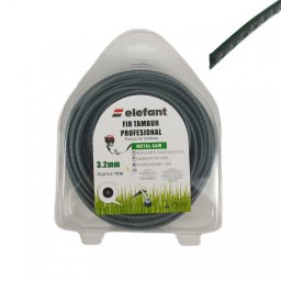 Fir pentru motocoasa cu insertie metalica 3.2 mm, 15 m, Elefant