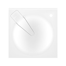 Lavoar baie Ulgran Paola Sergio 600, alb, design modern si compact