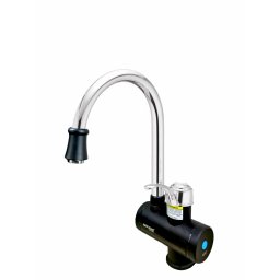 Robinet instant electric MIXXUS Electra 240-E Black, 3 kW, pentru apa calda rapida