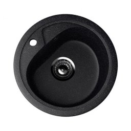 Chiuveta de bucatarie din compozit negru, rotunda, model ES-10-308 ECOSTONE