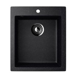 Chiuveta de bucatarie din compozit negru ECOSTONE ES-14-308, 1 cuva