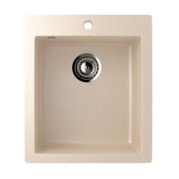 Chiuveta de bucatarie din compozit bej ECOSTONE ES-14-328, cu 1 cuva
